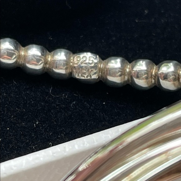 Sterling silver triple bangle bracelet - Picture 3 of 3